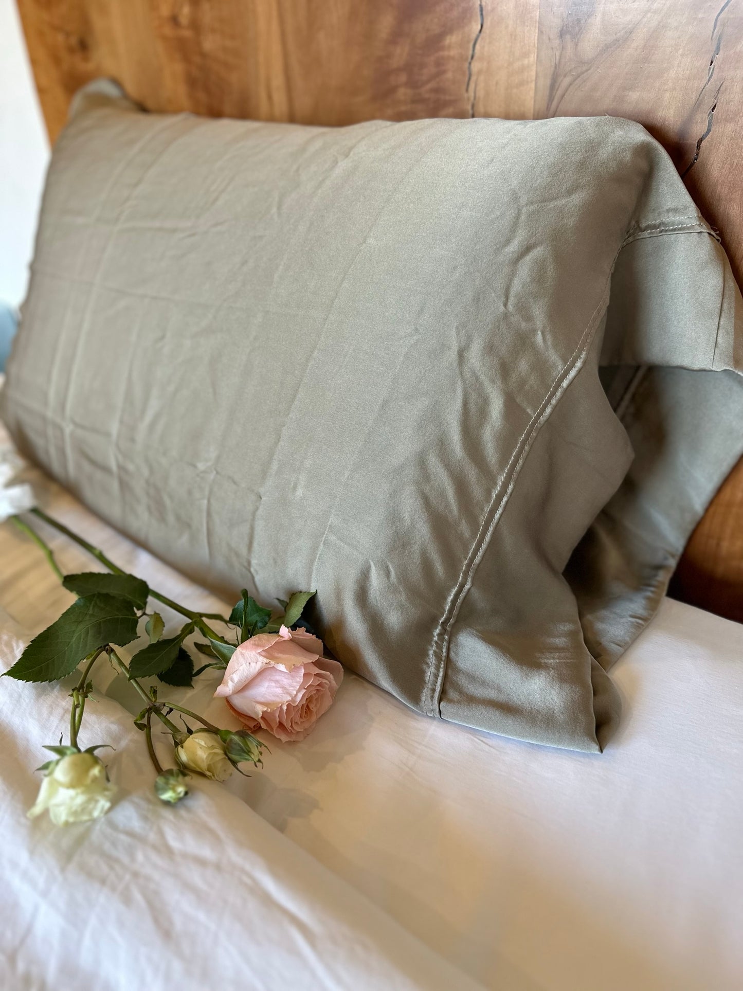 Silk Pillowcase - Silver - Queen