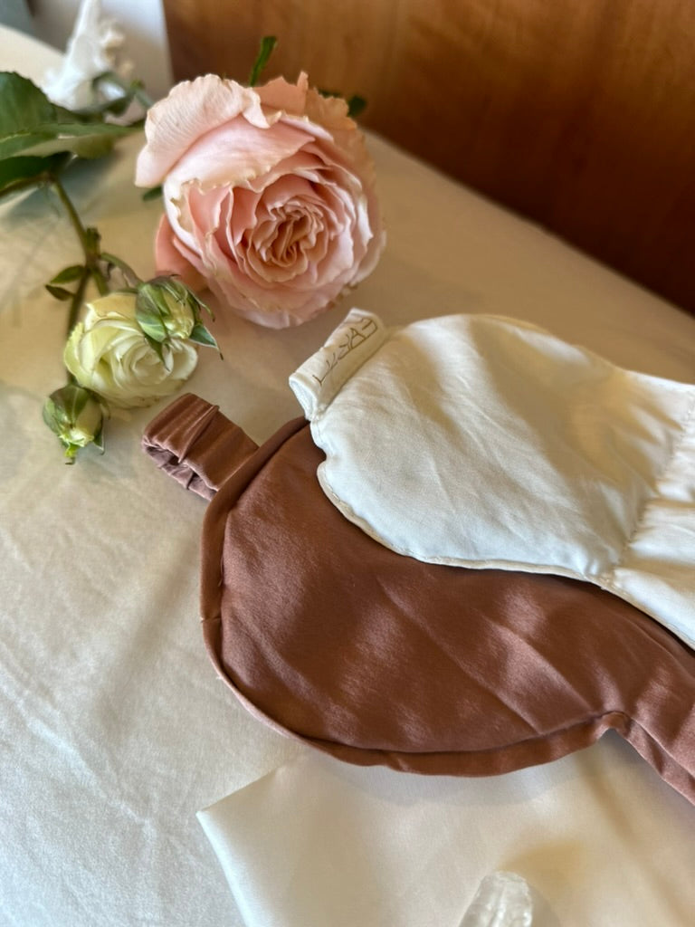 Silk Crystal Eye Mask - Rose