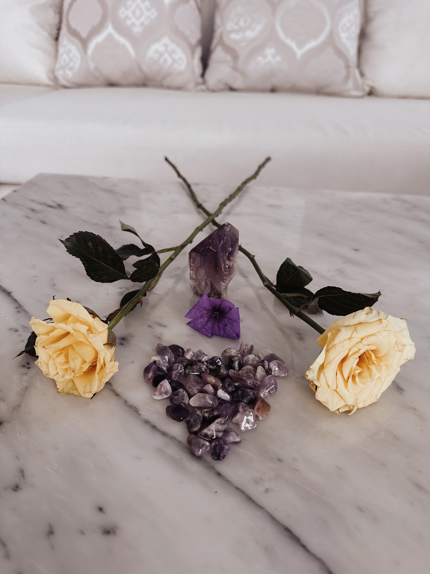 Silk Crystal Eye Mask - Rose