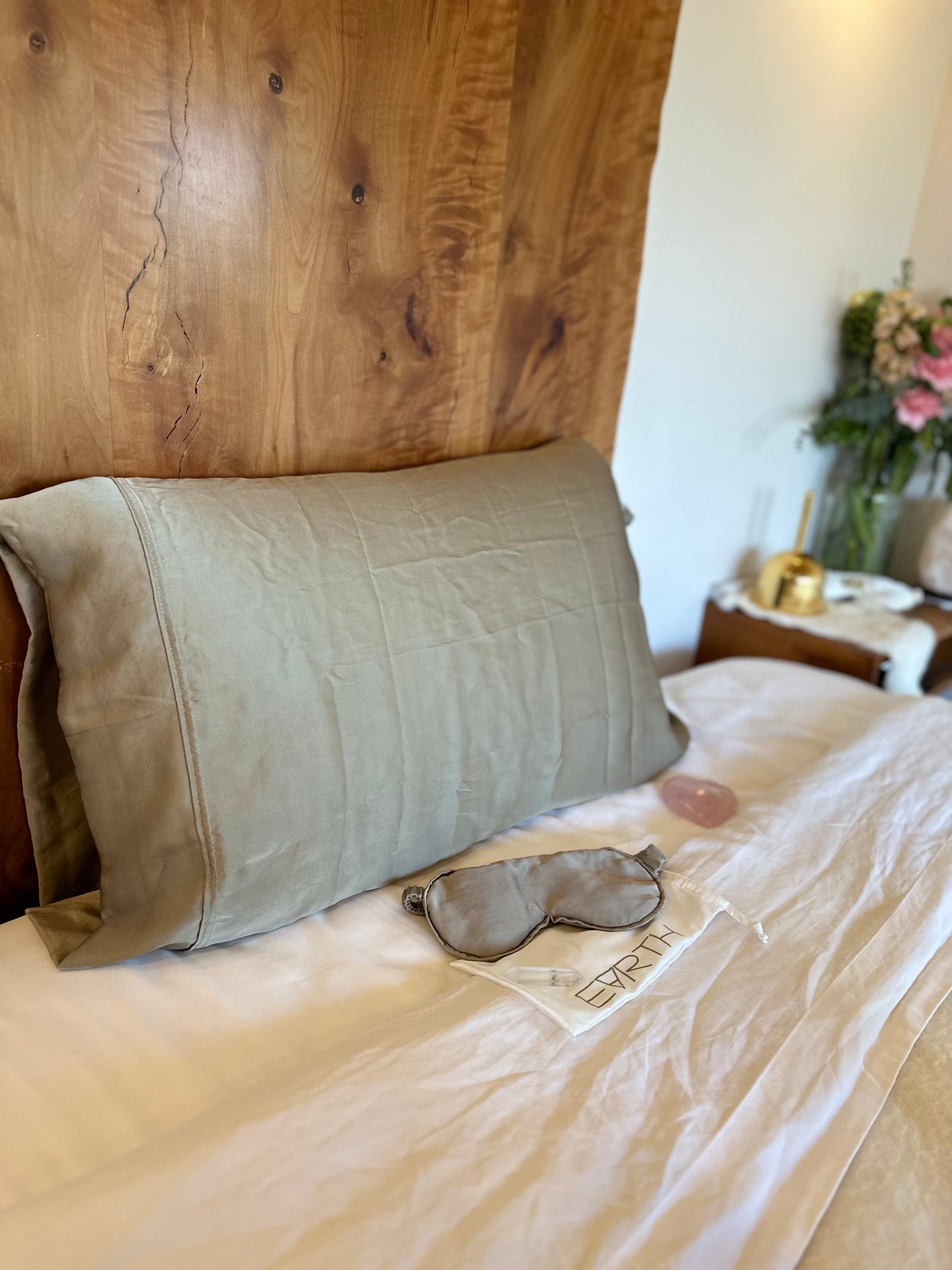 Silk Pillowcase - Silver - Queen