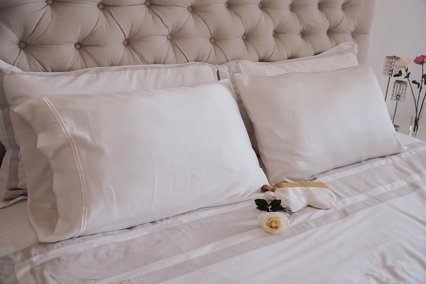 Silk Pillowcase - Vanilla - Queen